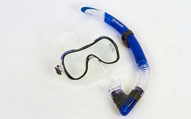 Набір для плавання Dorfin (ZLT) ZP-280A65-SIL-BL (маска + трубка) синій