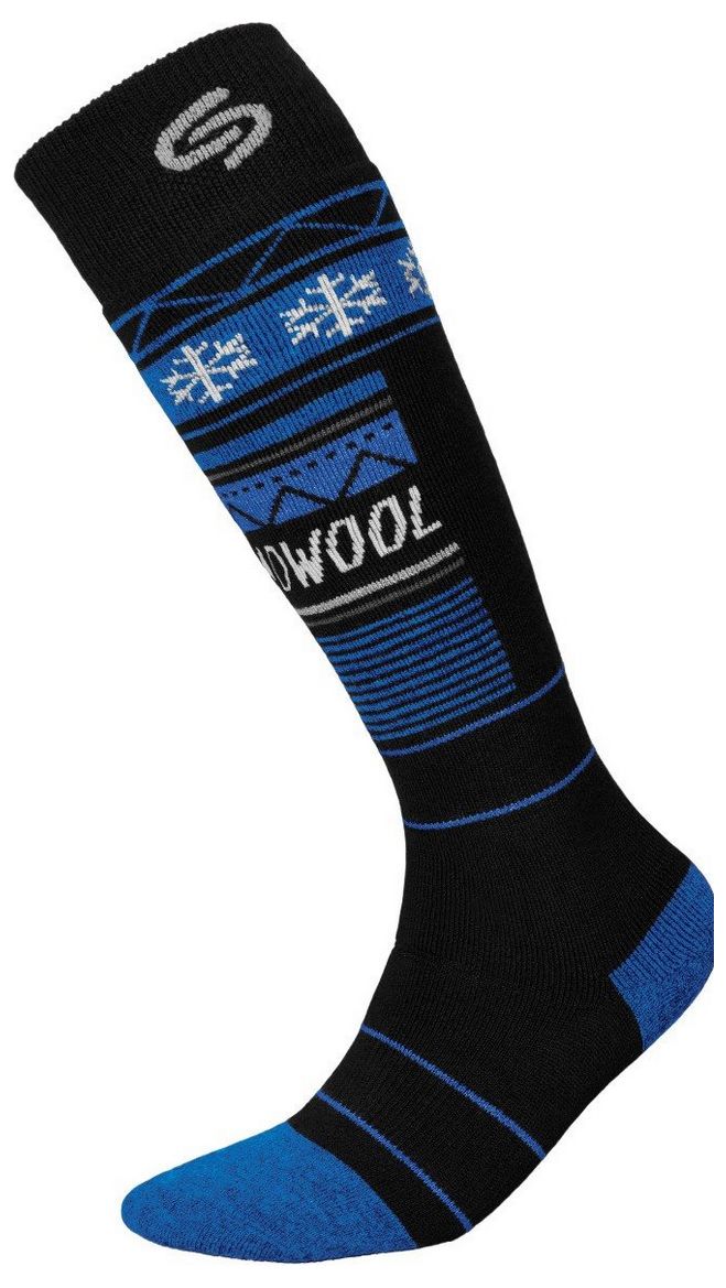 

Носки мужские InMove Ski Deodorant Thermowool black/blue - 44–46, Синий