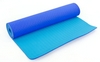 Коврик для йоги (йога-мат) FI-3046 ТРЕ+TC 6 мм синий/голубой
