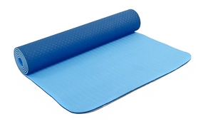 Килимок для йоги (йога-мат) FI-3046 ТРЕ + TC 6 мм блакитний