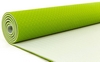 Коврик для йоги (йога-мат) FI-3046 ТРЕ+TC 6 мм зеленый/серый - Фото №2