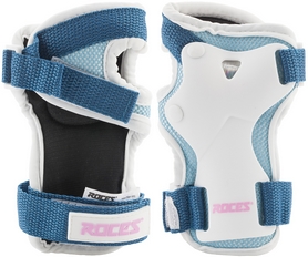 Защита для катания детская (комплект) Roces S17RP2WQ белая/голубая - Фото №3