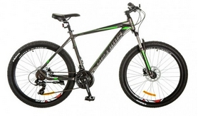 Велосипед горный Optimabikes F-1 AM 14G DD Al 2017 - 26", рама - 19", серо-зеленый (OPS-OP-26-080)