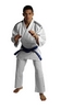 Кимоно для дзюдо Adidas Judo Uniform Club белое c черными полосами
