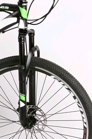 Велосипед горный Crossride Flash MTB - 26", рама - 19", черно-зеленый (AD-Cp26MTB01) - Фото №2
