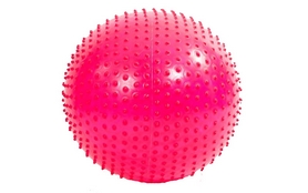 Мяч для фитнеса (фитбол) массажный HMS 55 см розовый
