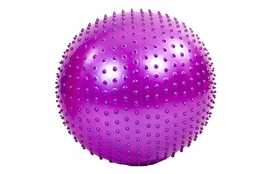 Мяч для фитнеса (фитбол) массажный HMS 55 см фиолетовый