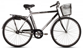 Велосипед городской Ardis Славутич с корзиной 2016 - 28", рама - 22", черно-серый (AD-09031M)