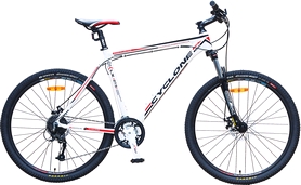 Велосипед горный Cyclone LX-650b - 27,5", рама - 21", белый (win16-155)