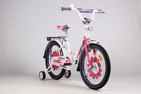 Велосипед детский Ardis Lillies BMX - 18", рама - 10", бело-фиолетовый (AD-A18BMX02) - Фото №2