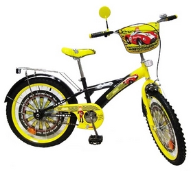 Велосипед детский Baby Tilly Автогонщик - 20", желтый (T-22025)