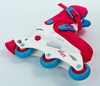 Коньки роликовые раздвижные детские Kepai YX-0153-P розовый/белый - Фото №3
