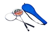 Набор для бадминтона (2 ракетки, чехол) Boshika 802-B синий