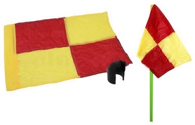 Распродажа*! Флаг угловой (полотно) с клипсой для крепления к штанге Soccer C-4597