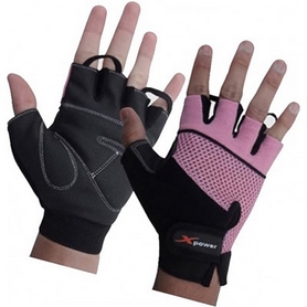 Перчатки для фитнеса X-power 9144 черно-розовые