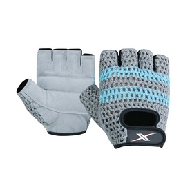 Перчатки для фитнеса X-power 9148 серо-голубые