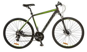 Велосипед горный Leon HD-80 AM Hydraulic Lock Out 14G DD 2017 - 28", рама - 19", серо-зеленый (OPS-LN-28-009)