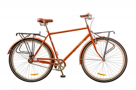 Велосипед городской мужской Dorozhnik Comfort 2017 - 28", рама - 22", коричневый (OPS-D-28-076)