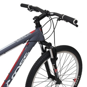 Велосипед горный Cross GRX7 2015 - 26", рама - 20", серый - Фото №4