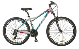 Велосипед горный женский Leon HT-Lady AM 14G 2017 - 26", рама - 16", бело-голубой (SKDCH-LN-26-000-1)