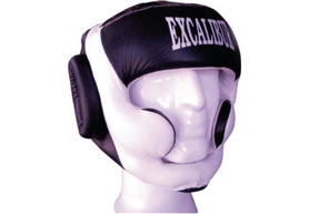 Шлем боксерский Excalibur 714/01 черно-белый