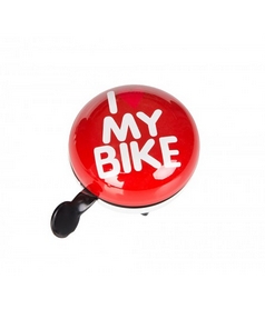 Дзвінок велосипедний (Дінг-донг) Green Cycle GCB-1058S I Love My Bike червоний