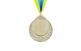Медаль спортивная ZLT Hit C-4332-2 серебро