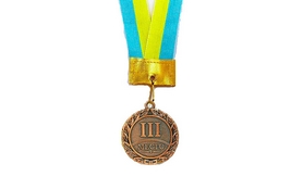 Медаль спортивная 3 место (бронза) ZLT Star C-2940-3(5) 50 мм