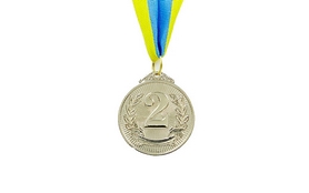 Медаль спортивная 2 место (серебро) ZLT Liberty C-4872-2 50 мм