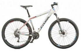Велосипед горный Cross GRX 8 2015 - 27,5", рама - 18", белый