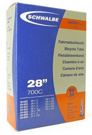 Камера велосипедная Schwalbe SV20 28" (18/25x622/630) 40 мм Extra Light EK