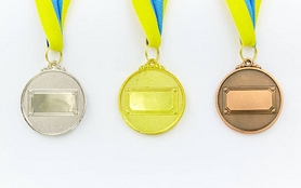 Медаль спортивная ZLT Glory C-4335-2 серебро - Фото №2