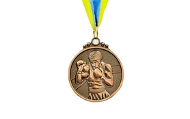 Медаль спортивная ZLT Boxing C-4337-3 бронза