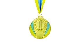 Медаль спортивная ZLT Ukraine C-4339-1 золото
