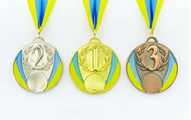 Медаль спортивная ZLT Ukraine C-4339-1 золото - Фото №3