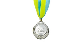 Медаль спортивная ZLT Fame C-3042-2 серебро