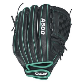 Перчатка-ловушка бейсбольная Wilson A500 WTA05RF1612 зеленая