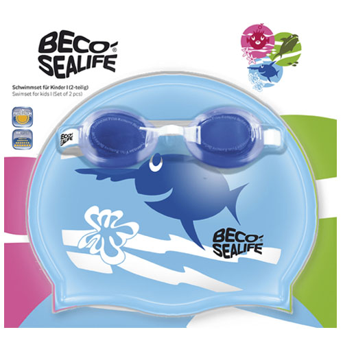 

Набор для плавания детский (шапочка+очки) Beco Sealife I 96059 6 голубой