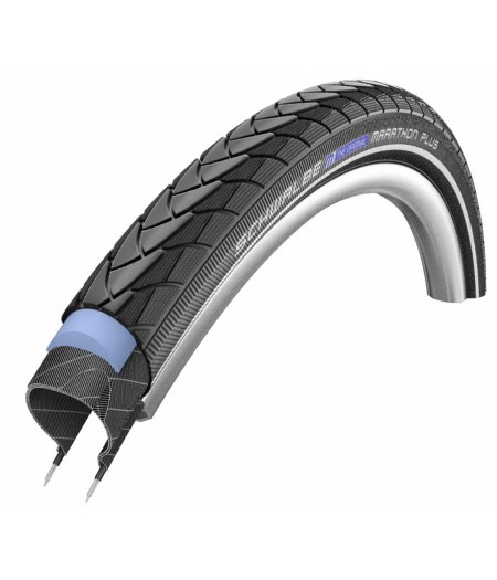 

Покрышка велосипедная Schwalbe Marathon Plus HS440 26"x1.75" (47-559) SmartGuard B/B+RT EC 31B