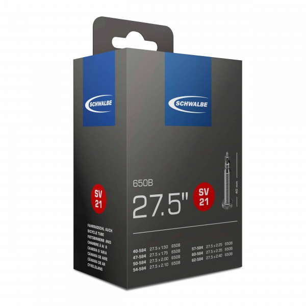 

Камера велосипедная Schwalbe SV21 40 мм EK 27.5" (40/62-584)