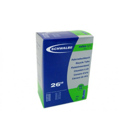 

Камера велосипедная Schwalbe AV14 40 мм Extra Light EK 26" (40/60x559)