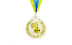 Медаль спортивная ZLT Волейбол C-4850-2 серебро