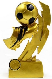 Статуетка (фігурка) нагородна спортивна ZLT Футбол "Бутса з м'ячем" C-1720-A
