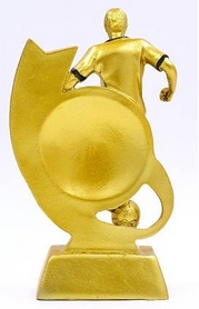Статуетка (фігурка) нагородна спортивна ZLT Футбол "Футболіст" C-1623-A5 - Фото №3