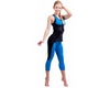 Майка для фитнеса женская Active Age 5.31 p.bbl (сuр) черная с голубым - Фото №3