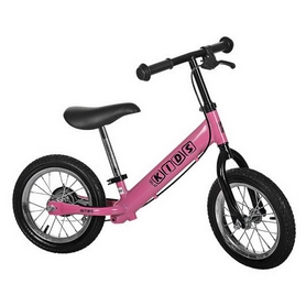 Беговел детский Profi Kids - 12", черно-розовый (M 3440AB-2)