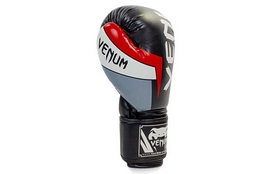 Перчатки боксерские Venum BO-5338-BKW черно-белые - Фото №6