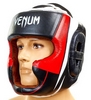 Шлем боксерский кожаный Venum BO-5239-BKW
