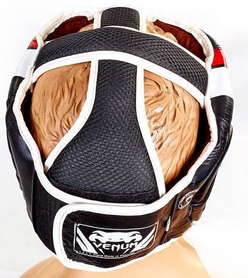 Шлем боксерский кожаный Venum BO-5239-BKW - Фото №3