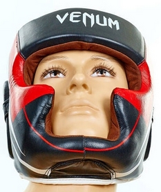 Шлем боксерский кожаный Venum BO-5239-BKW - Фото №5